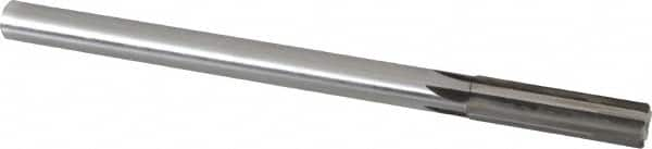 Made in USA - 0.616" Carbide-Tipped 6 Flute Chucking Reamer - Straight Flute, 9/16" Straight Shank, 2-1/4" Flute Length, 9" OAL - Makers Industrial Supply