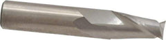 M.A. Ford - 3/8", 5/8" LOC, 3/8" Shank Diam, 2" OAL, 2 Flute, Solid Carbide Square End Mill - Single End, Uncoated, Spiral Flute, 30° Helix, Centercutting, Right Hand Cut, Right Hand Flute, Series 164 - Makers Industrial Supply