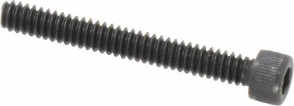 Value Collection - #6-32 UNC Hex Socket Drive, Socket Cap Screw - Alloy Steel, Black Oxide Finish, Fully Threaded, 1-1/8" Length Under Head - Makers Industrial Supply