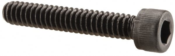 Value Collection - #10-24 UNC Hex Socket Drive, Socket Cap Screw - Alloy Steel, Black Oxide Finish, Fully Threaded, 1-1/8" Length Under Head - Makers Industrial Supply