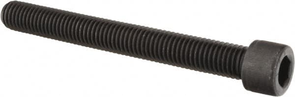 Value Collection - 9/16-12 UNC Hex Socket Drive, Socket Cap Screw - Alloy Steel, Black Oxide Finish, Partially Threaded, 5" Length Under Head - Makers Industrial Supply