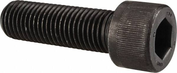 Value Collection - 9/16-18 UNF Hex Socket Drive, Socket Cap Screw - Alloy Steel, Black Oxide Finish, Fully Threaded, 1-1/2" Length Under Head - Makers Industrial Supply