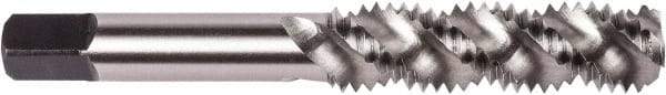 Union Butterfield - M8x1.25 Metric Coarse 3 Flute 6H Bottoming Spiral Flute Tap - High Speed Steel, Bright Finish, 2-23/32" OAL, Right Hand Flute, Right Hand Thread, D5, Series 1788M - Makers Industrial Supply