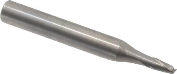 Onsrud - 1/8" Cutting Diam x 1/4" Length of Cut, 2 Flute, Upcut Spiral Router Bit - Uncoated, Right Hand Cut, Solid Carbide, 2" OAL x 1/4" Shank Diam, Bottom-Surfacing, 30° Helix Angle - Makers Industrial Supply