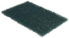 3M - 9" Long x 6" Wide x 1/4" Thick Scouring Pad - Heavy-Duty, Green - Makers Industrial Supply