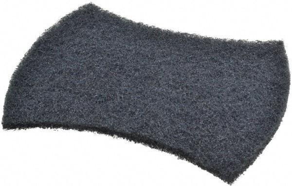 3M - 5-1/2" Long x 3.9" Wide x 3/8" Thick Scouring Pad - Heavy-Duty, Blue - Makers Industrial Supply