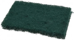 3M - 4-1/2" Long x 3" Wide x 0.8" Thick Scouring Pad - Medium-Duty, Green - Makers Industrial Supply