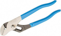 Channellock - 6-1/2" OAL, 7/8" Max Capacity, 5 Position Gooseneck Tongue & Groove Pliers - Straight Jaws, Plastic Dipped Handles - Makers Industrial Supply