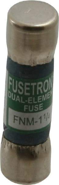 Cooper Bussmann - 250 VAC, 1.25 Amp, Time Delay General Purpose Fuse - Fuse Holder Mount, 1-1/2" OAL, 10 at 125 V kA Rating, 13/32" Diam - Makers Industrial Supply