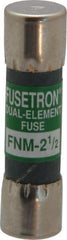 Cooper Bussmann - 250 VAC, 2.5 Amp, Time Delay General Purpose Fuse - Fuse Holder Mount, 1-1/2" OAL, 10 at 125 V kA Rating, 13/32" Diam - Makers Industrial Supply