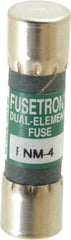 Cooper Bussmann - 250 VAC, 4 Amp, Time Delay General Purpose Fuse - Fuse Holder Mount, 1-1/2" OAL, 10 at 125 V kA Rating, 13/32" Diam - Makers Industrial Supply