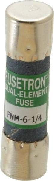 Cooper Bussmann - 250 VAC, 6.25 Amp, Time Delay General Purpose Fuse - Fuse Holder Mount, 1-1/2" OAL, 10 at 125 V kA Rating, 13/32" Diam - Makers Industrial Supply