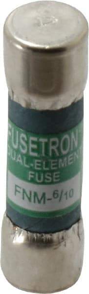 Cooper Bussmann - 250 VAC, 0.6 Amp, Time Delay General Purpose Fuse - Fuse Holder Mount, 1-1/2" OAL, 10 at 125 V kA Rating, 13/32" Diam - Makers Industrial Supply