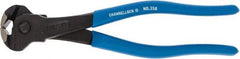 Channellock - 8" OAL, End Cutting Pliers - 11/32" Jaw Length x 1-19/32" Jaw Width, Plastic Dipped Handle - Makers Industrial Supply