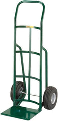 Little Giant - 800 Lb Capacity 47" OAH Hand Truck - 12 x 14" Base Plate, Continuous Handle, Steel, Full Pneumatic Wheels - Makers Industrial Supply