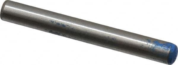 Metric Blue - 6mm Diam x 50mm Pin Length Alloy Steel Pull Out Dowel Pin - 1 Beveled & 1 Threaded End - Makers Industrial Supply