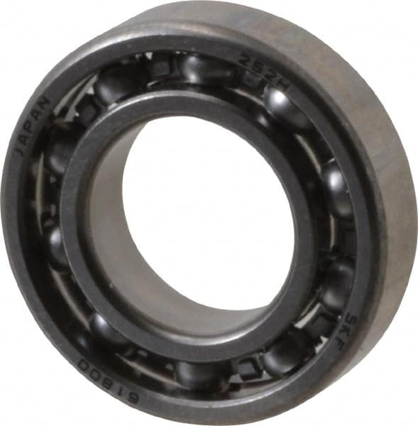 SKF - 10mm Bore Diam, 19mm OD, Open Thin Section Radial Ball Bearing - 5mm Wide, 1 Row, Round Bore, 132 Lb Static Capacity, 310 Lb Dynamic Capacity - Makers Industrial Supply