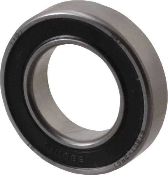 SKF - 12mm Bore Diam, 21mm OD, Double Seal Thin Section Radial Ball Bearing - 5mm Wide, 1 Row, Round Bore, 151 Lb Static Capacity, 321 Lb Dynamic Capacity - Makers Industrial Supply