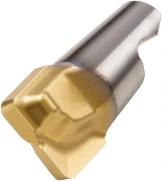 Seco - MM08 MD03 Grade F30M Carbide End Milling Tip Insert - 2 Flutes, 0.315" Cutting Diam, 0.216" Depth of Cut, 0.268" Extension, 0.016" Cnr Rad - Makers Industrial Supply