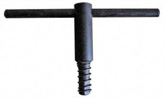 Gibraltar - 6" Chuck Diam Compatibility, Lathe Chuck Key - Compatible with 3-Jaw Chucks, Self Ejecting, 3.35" Body Length, 0.393" Actual Key Square Size - Makers Industrial Supply