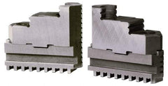 Gibraltar - 6" Max Chuck Diam Compatibility, Steel Tongue & Groove Hard Lathe Top Jaws - 6" Min Chuck Diam Compatibility - Makers Industrial Supply