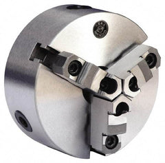 Gibraltar - 3 Jaws, 6" Diam, Self Centering Manual Lathe Chuck - L-00 Mount Spindle, Reversible, 2,500 Max RPM, 1.5748" Through Hole Diam, 0.0012" Axial Runout, 0.0012" Radial Runout, Cast Iron - Makers Industrial Supply