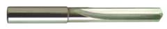 17/64 H Dia. - Carbide Straight Flute 4XD Drill-120Â° Point-Coolant-Bright - Makers Industrial Supply