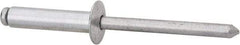 RivetKing - Size 610 Dome Head Aluminum Open End Blind Rivet - Aluminum Mandrel, 0.501" to 5/8" Grip, 3/8" Head Diam, 0.192" to 0.198" Hole Diam, 0.825" Length Under Head, 3/16" Body Diam - Makers Industrial Supply