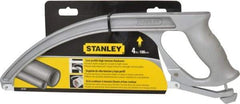 Stanley - 12" Hacksaw - 4" Throat Depth, Ergonomically Design D-Style Handle - Makers Industrial Supply