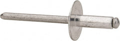 RivetKing - Size 66 Large Flange Dome Head Aluminum Open End Blind Rivet - Makers Industrial Supply