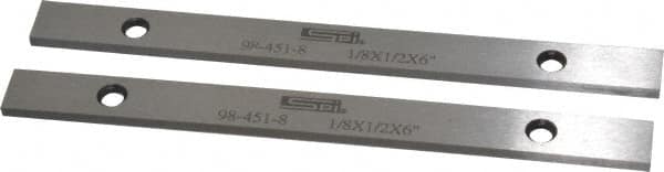 SPI - 6" Long x 1/2" High x 1/8" Thick, Steel Parallel - Sold as Matched Pair - Makers Industrial Supply