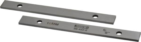 SPI - 6" Long x 5/8" High x 1/8" Thick, Steel Parallel - Sold as Matched Pair - Makers Industrial Supply