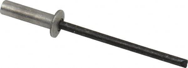 RivetKing - Size 44 Dome Head Aluminum Closed End Sealing Blind Rivet - Steel Mandrel, 0.188" to 1/4" Grip, 1/4" Head Diam, 0.129" to 0.133" Hole Diam, 0.485" Length Under Head, 1/8" Body Diam - Makers Industrial Supply