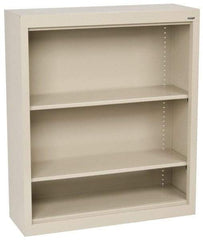 Sandusky Atlantic - 2 Shelf, 42" High x 36" Wide Bookcase - 12" Deep, Steel, Putty - Makers Industrial Supply