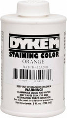 Dykem - 8 Ounce Orange Staining Color - Brush in Cap Container - Makers Industrial Supply