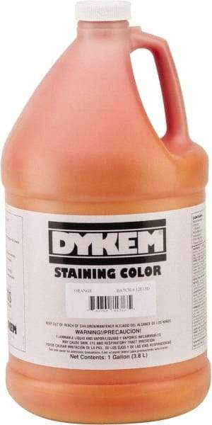 Dykem - 1 Gallon Orange Staining Color - Bottle - Makers Industrial Supply