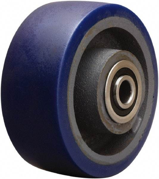 Hamilton - 6 Inch Diameter x 2-1/2 Inch Wide, Polyurethane on Cast Iron Caster Wheel - 1,300 Lb. Capacity, 3-1/4 Inch Hub Length, 3/4 Inch Axle Diameter, Tapered Roller Bearing - Makers Industrial Supply