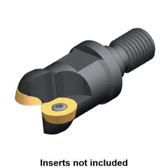 Kennametal - 32mm Cutting Diam, 1.2598" Max Depth of Cut, Modular Connection Indexable Copy End Mill - 2 Inserts, RD.. 1604.. Insert - Makers Industrial Supply