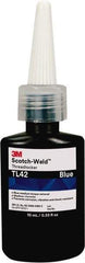 3M - 1 mL, Blue, Medium Strength Liquid Threadlocker - Series TL42, 24 hr Full Cure Time - Makers Industrial Supply