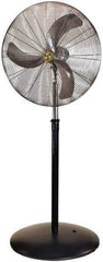 Airmaster - 24" Blade, 5,387 Max CFM, Single Phase Oscillating Pedestal Fan - 2.5 Amps, 115 Volts, 3 Speed - Makers Industrial Supply