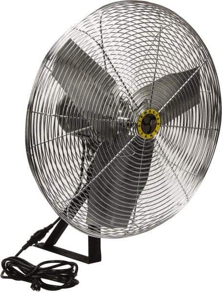 Airmaster - 24" Blade, 1/4 hp, 2,820, 4,020 & 5,220 CFM, Industrial Circulation Fan - Wall/Ceiling Mount, 115 Volts, 2 Speed - Makers Industrial Supply