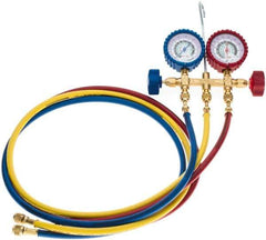 Imperial - 2 Valve Manifold Gauge with 3/5' Hose - Makers Industrial Supply