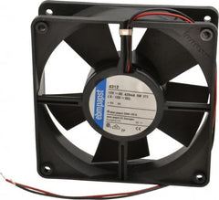 EBM Papst - 12 Volts, DC, 100 CFM, Square Tube Axial Fan - 0.42 Amp Rating, 119mm High x 119mm Wide x 1.26" Deep - Makers Industrial Supply