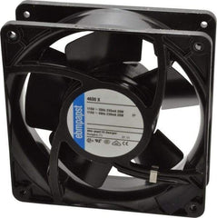 EBM Papst - 115 Volts, AC, 106 CFM, Square Tube Axial Fan - 0.16 Amp Rating, 119mm High x 119mm Wide x 1-1/2" Deep - Makers Industrial Supply