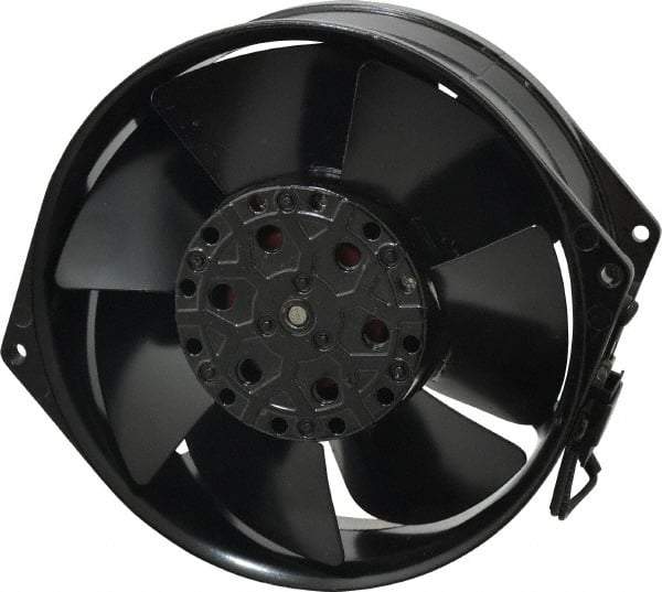 EBM Papst - 115 Volts, AC, 233 CFM, Round Tube Axial Fan - 0.36 Amp Rating, 5.91" High x 5.91" Wide x 2.17" Deep - Makers Industrial Supply