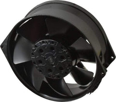 EBM Papst - 230 Volts, AC, 233 CFM, Round Tube Axial Fan - 0.2 Amp Rating, 5.91" High x 5.91" Wide x 2.17" Deep - Makers Industrial Supply