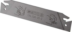 Seco - 0.843" Blade Height, 0.071" Blade Width, 4.72" OAL, Neutral Cut, Double End Indexable Cut-Off Blade - 150.10A Blade, 150.10 Series - Makers Industrial Supply