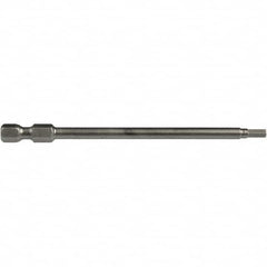 Apex - 1/8" Hex Bit - 1/4" Hex Drive, 3" OAL - Makers Industrial Supply