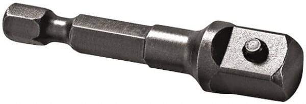 Apex - 1/2" Square Size Hex to Square Extension - 1/4" Hex Drive, 2" OAL - Makers Industrial Supply