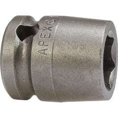 Apex - Impact Sockets Drive Size (Inch): 3/8 Size (Inch): 7/16 - Makers Industrial Supply